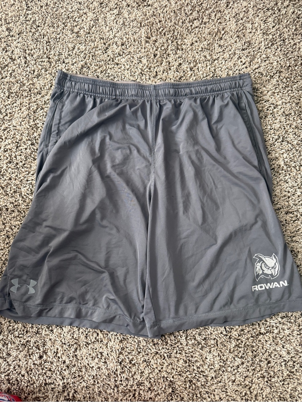Under Armour Men's Rowan Charcoal Gray Athletic Shorts